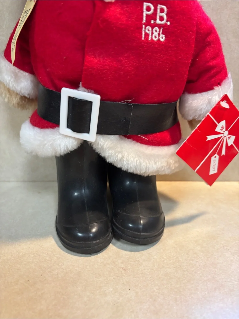 Vintage Plush Paddington Bear 1986 Santa Clause Eden Toys Tag (1975) Mint 15